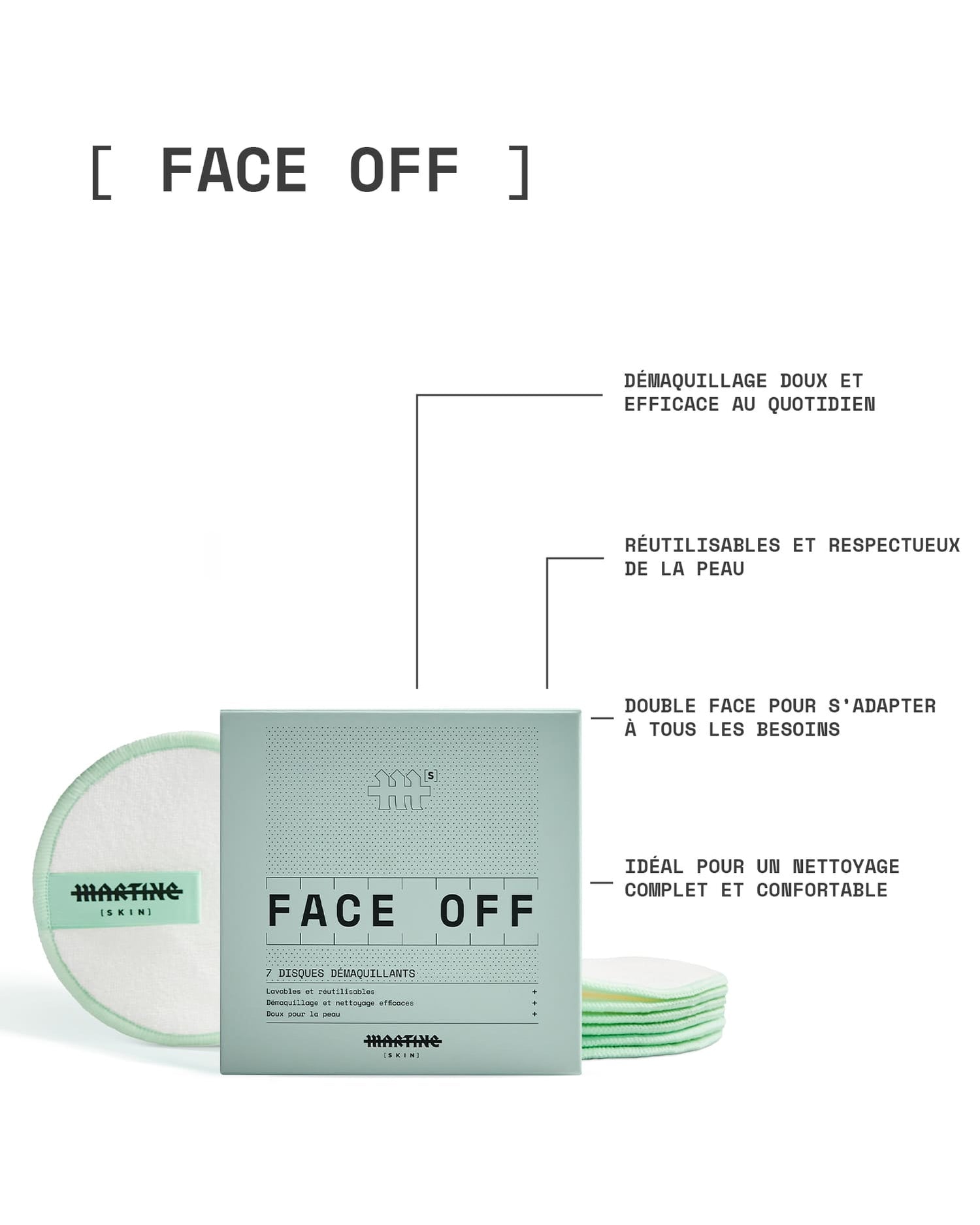 Cotons démaquillants bienfaits - Martine Cosmetics